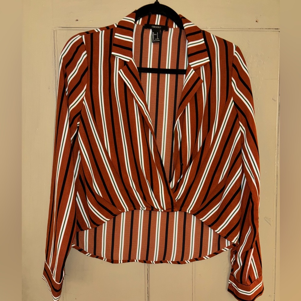 Striped blouse forever 21 top